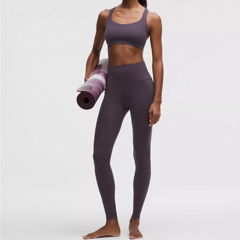 Lululemon purple high-waisted leggings size 4